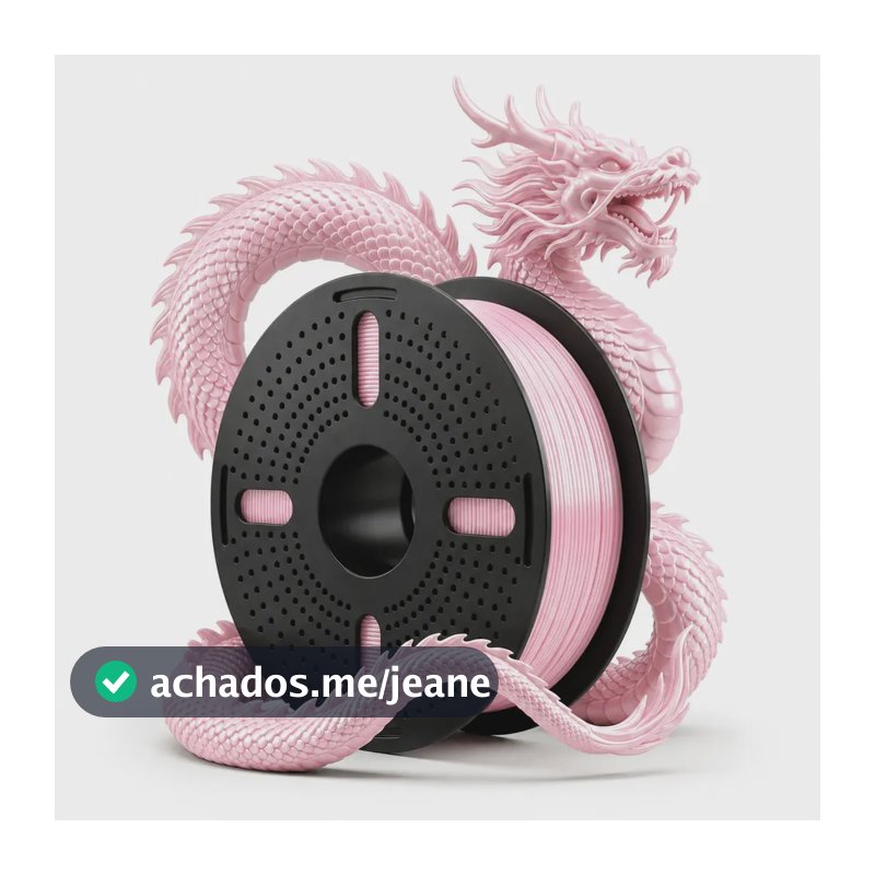 Filamento Impressora 3d Pla Silk Seda Print Pulse Cor: Rosa Gelo