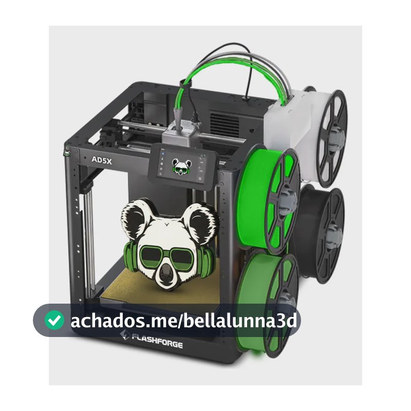 Impressora 3d Flashforge Ad5x Multicolor 4 Cores Corexy 100/240v Preto