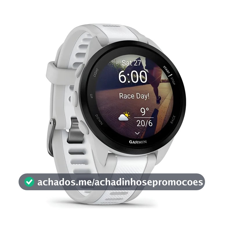 Relógio Inteligente Garmin Forerunner 165 Branco Basic
