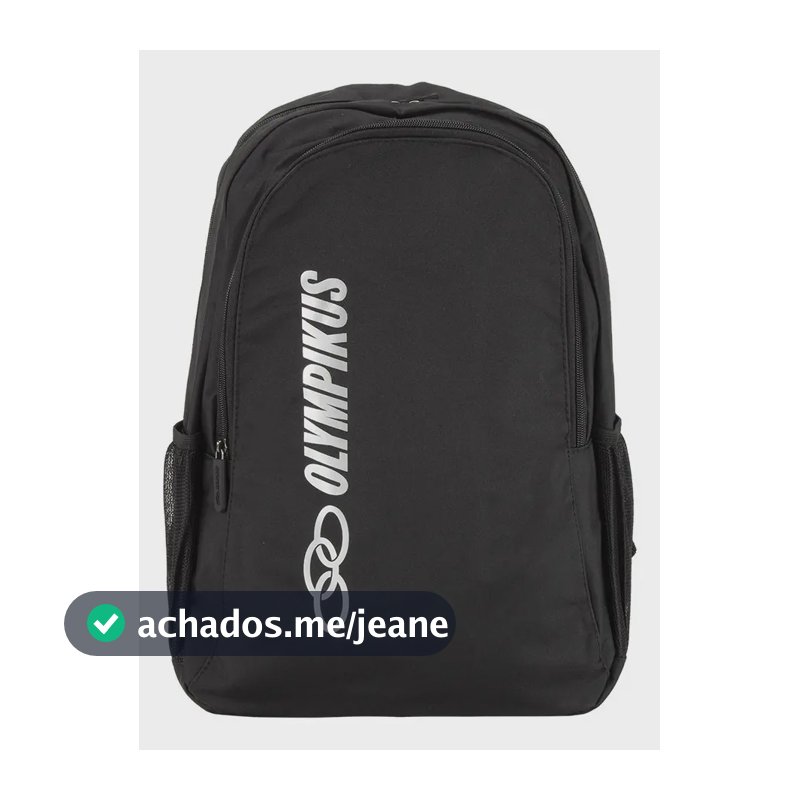 Mochila Olympikus Essential Metalizada Preto