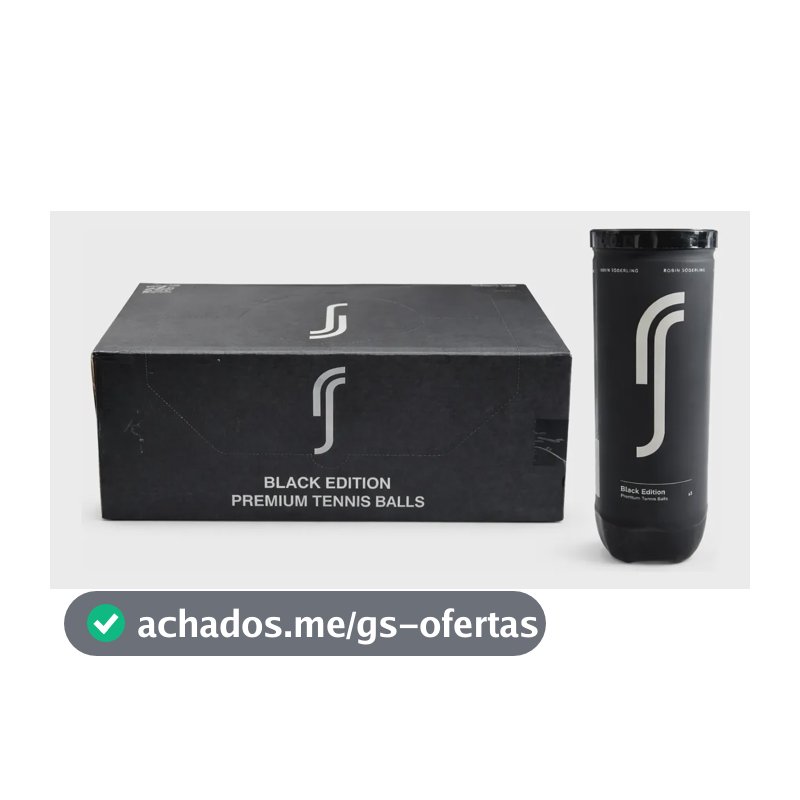Caixa Bola De Tênis Robin Söderling Black Edition C/24 Tubos Amarelo