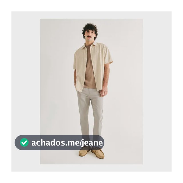 Calça Em Sarja Masculina Chino Hering