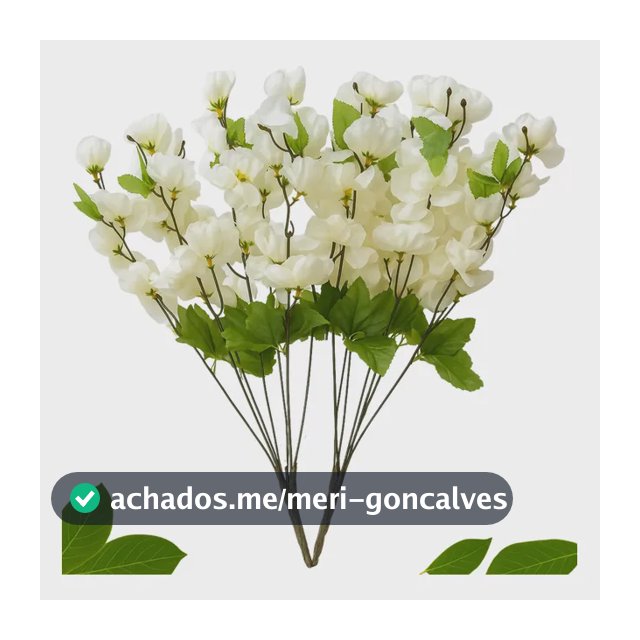 2 Buques Flores Cerejeira Artificial 7 Galhos Arranjo Planta