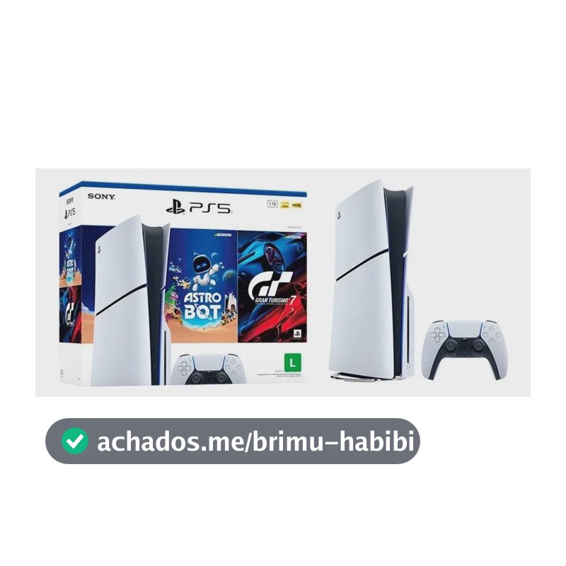 Console Playstation 5 Sony Leitor De Discos 1tb + 2 Jogos
