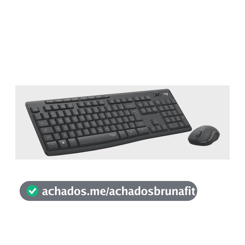 Combo Teclado e Mouse sem fio Logitech MK295