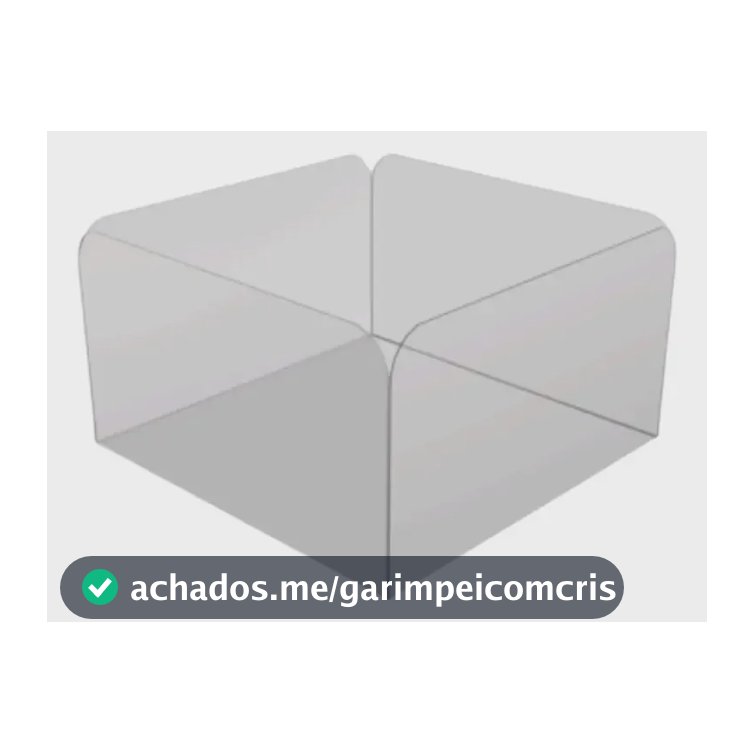 Forminhas Para Docinhos Pétala Transparente Acetato 1000 Und Cor Acetato quadrada - 3.3x3.3
