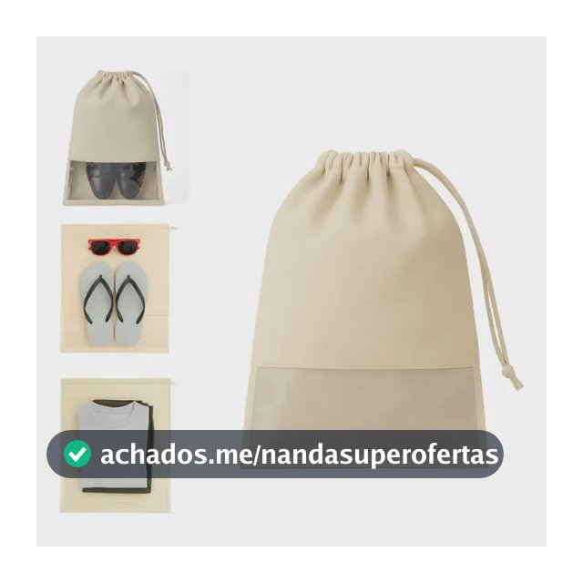 Kit 10 Sacos Organizador P/ Sapatos E Roupas Tnt Com Visor