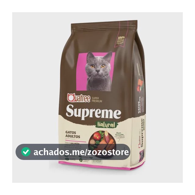 Ração Quatree Supreme Gatos Adultos Salmão Batata Doce 10,1kg