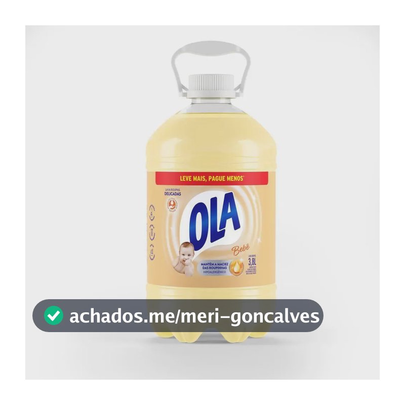 Lava Roupas Ola Bebê 3,8l