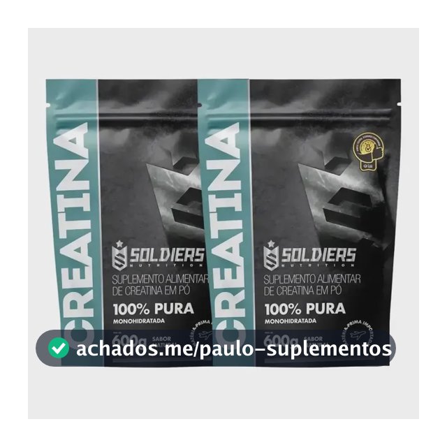 Creatina Soldiers Nutrition em pó Sem sabor x 1.2kg 2 un