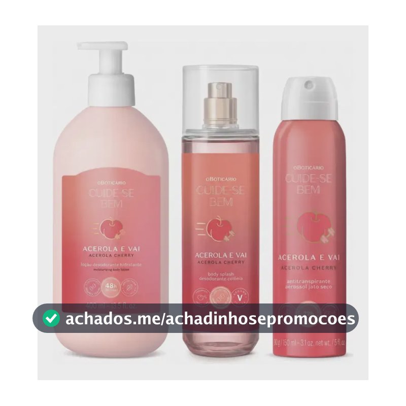 Combo Cuide Se Bem Acerola E Vai - 3 Itens