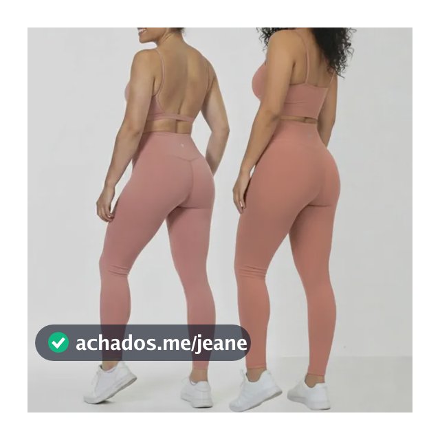 Kit 3 Conjuntos 1 Calça Legging + 2 Top Alça Roupa Feminina