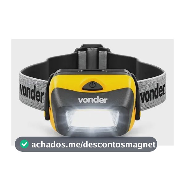LANTERNA DE CABEÇA LED COB LCV 120 LUMENS CAPACETE VONDER