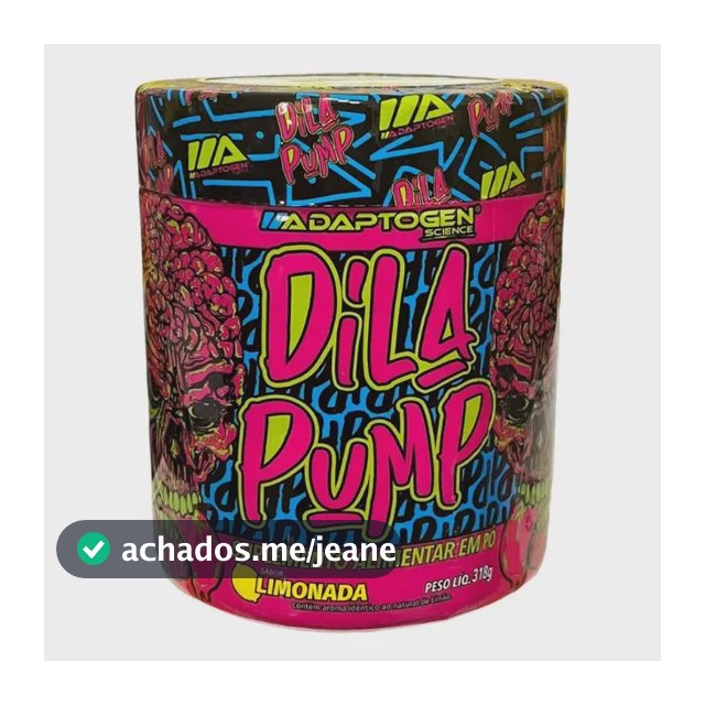 Suplemento em pó Adaptogen Science Intra Treino Beta Alanina Dila Pump sabor Limonada x 318g