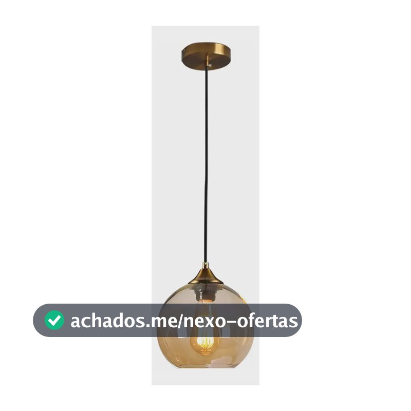 Lustre Pendente De Vidro Cupula Cores De Base Moderno Estrutura Dourado