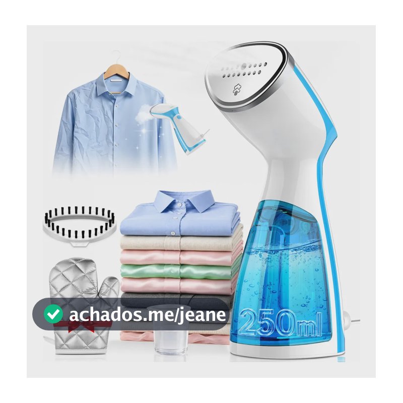 Passadeira A Vapor Portátil 1500W Aquecimento Rápido 20S Para Vários Tecidos Chiyumc Ferro Vaporizador Vertical De Mão,Removedor De Rugas,Higienizador Limpeza,Tira Pelos,Ideal Para Viagens E Para Casa