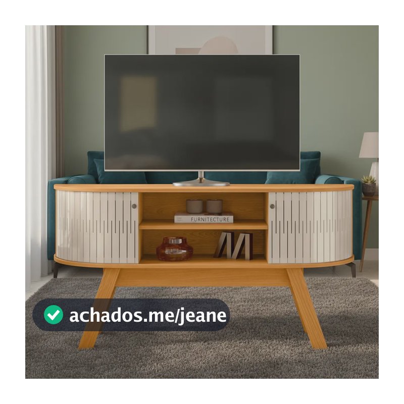 Rack Para Tv 55 Polegadas Londres Cinamomo Off White