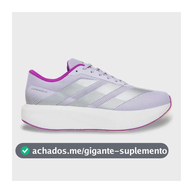 Tênis adidas Latin Run 3.0 Corrida Caminhada Treino Lilás 38 Br