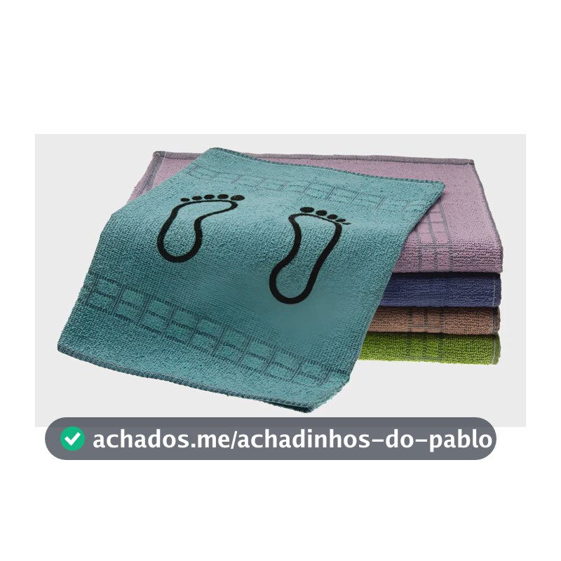 Jogo 10 Toalha Piso Pezinho Chão Tapete Atacado - Confort Cor Sortidos