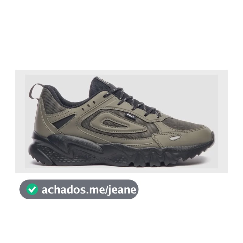 Tênis Casual Masculino Venture Tracer Lite Fila Oliva/preto/bege Liso 43 Br