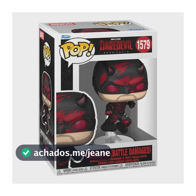 Boneco Funko Pop! Marvel Demolidor Renascido - Demolidor (Traje Danificado)