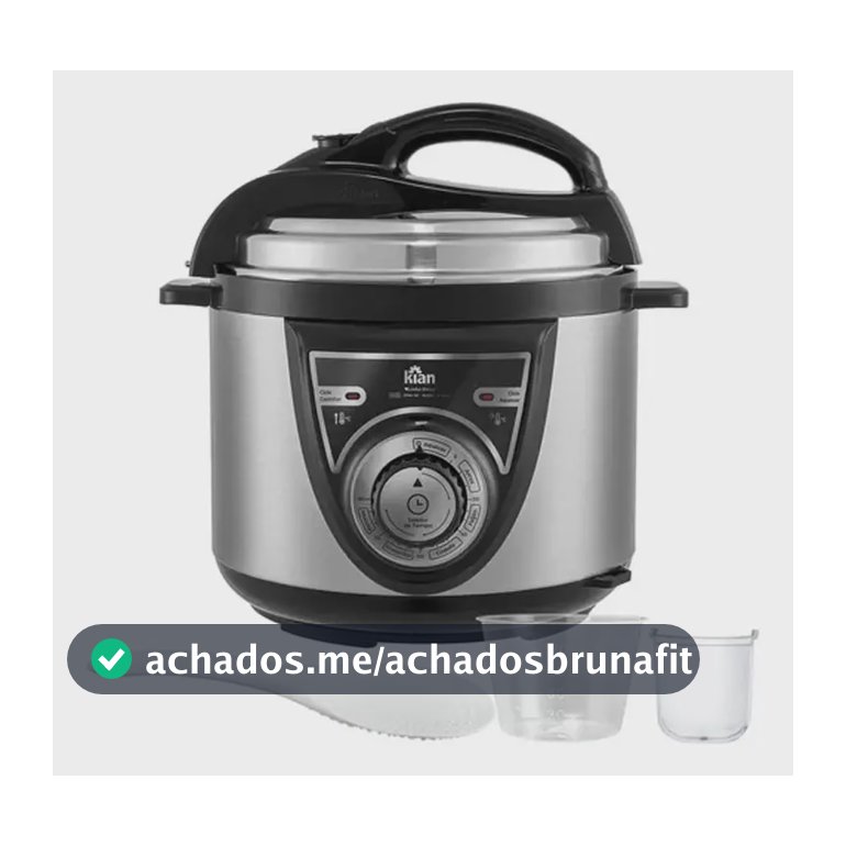 Panela De Pressão Elétrica Kian 4l Inox Acessórios Cor Prateado Frequência 50 Hz X 60 Hz
