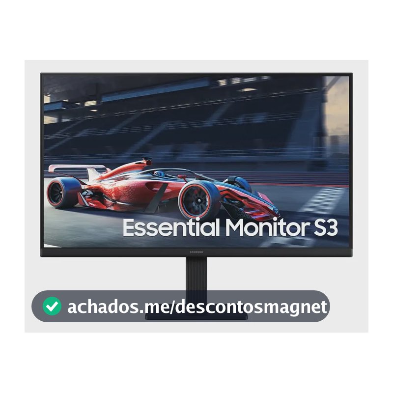Monitor Gamer Samsung 24" FHD,100 Hz, HDMI, VGA,Preto, S3
