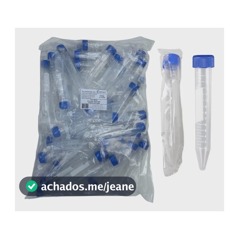 Tubo Falcon 15ml Estéril Embalado Individual Pct. 50 Tubos