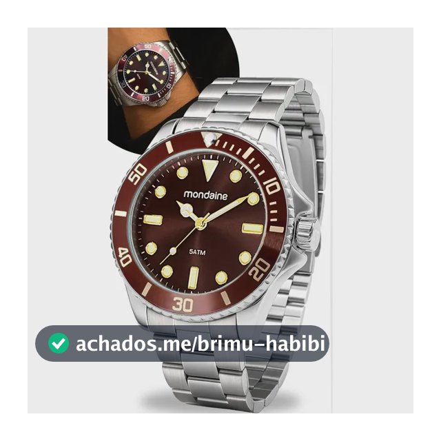 Relógio De Pulso Mondaine 32549g0mvne1 Com Corria De Aço Inoxidável Cor Prateado - Fondo Marrom