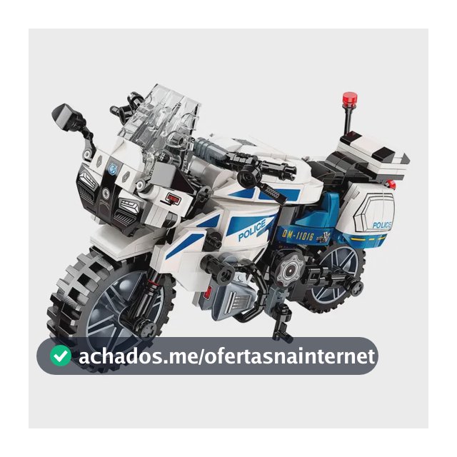 Qman Blocos De Montar Motocicleta Da Polícia 6+ Plástico 395
