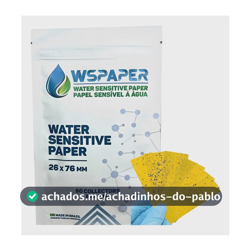 Papel Hidrossensível 76x26mm Com 50uni Wspaper Pulverização