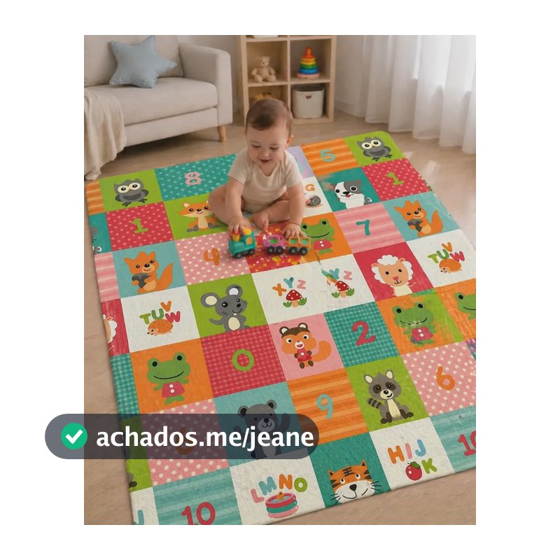 Tapete De Atividades Bebês Interativo Educativo Brinquedo