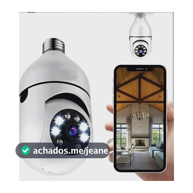 Câmera de Segurança IP Yoosee 2MP Wifi com Infravermelho e Áudio Bidirecional
