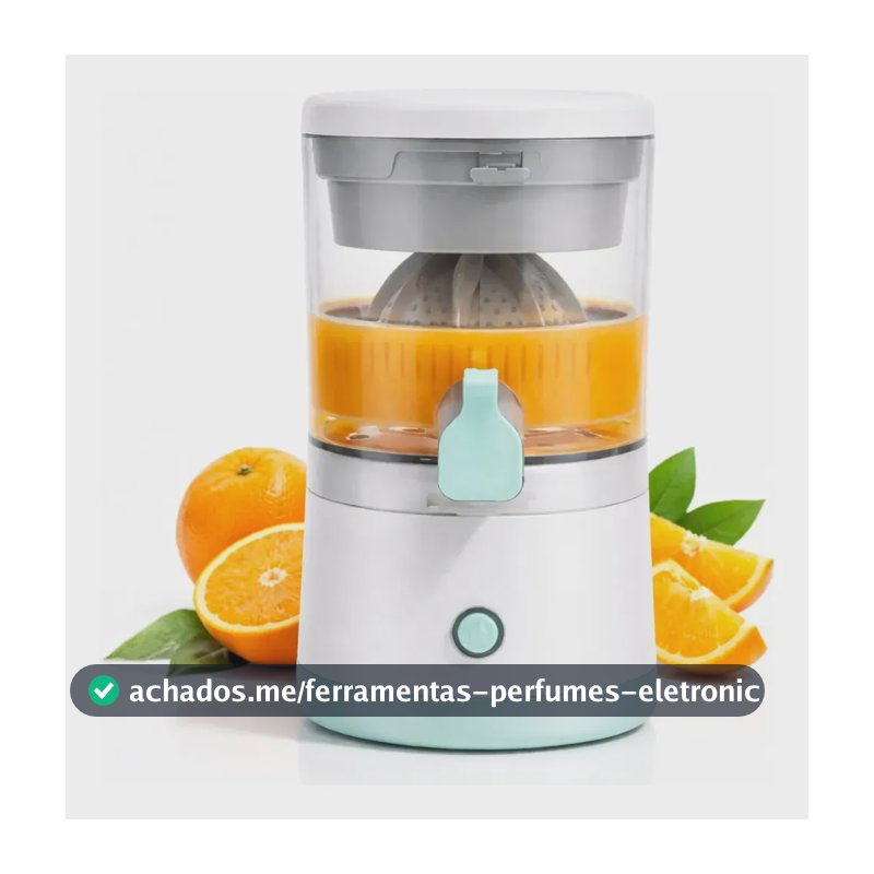 Espremedor Elétrico Portátil Epsilon para Laranja e Limão 400ml Recarregável USB