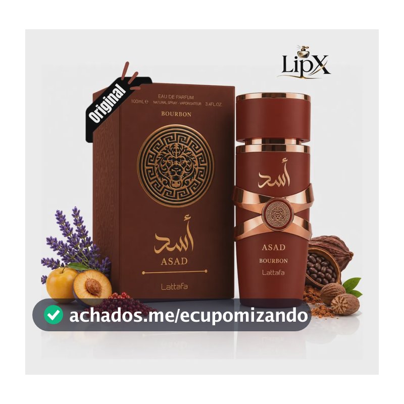 Perfume Árabe Asad Bourbon 100ml Lipx