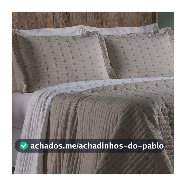 Cobre Leito Queen 3 Peças Bordado 200 Fios Decor Avelã Bordado