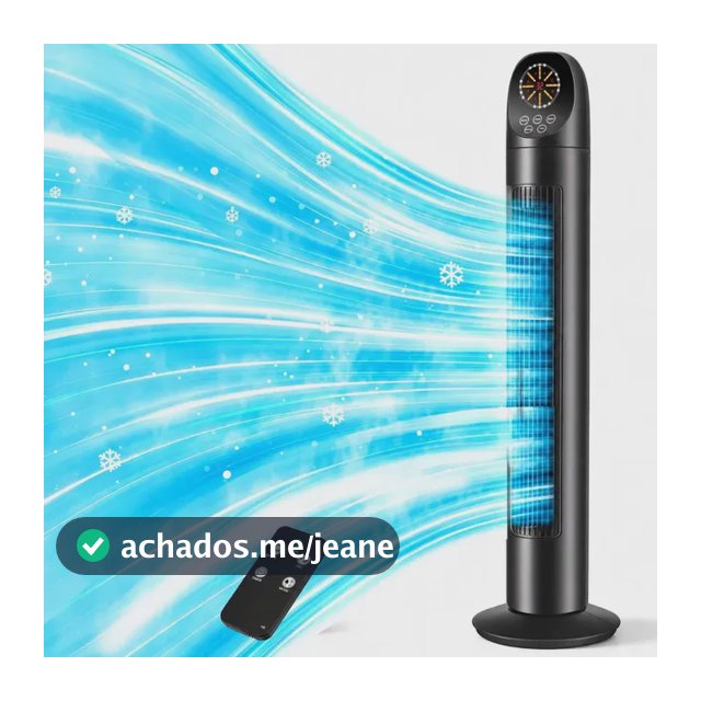 Ventilador De Torre Silencioso Com 3 Velocidades E Timer 9h, Ventilador De Coluna XINGWON Com Controle Remoto, Oscilação 80°, Ideal Para Quarto, Sala E Escritório, Promove A Circulação De Ar
