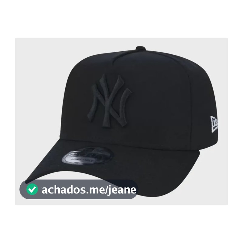 Boné New Era A-frame New York Yankees Ajustável Cor Preto Tamanho U