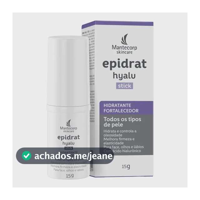 Hidratante Facial Em Bastão Skincare Epidrat Hyalu Stick 15g Mantecorp Todo Tipo De Pele Dia/noite