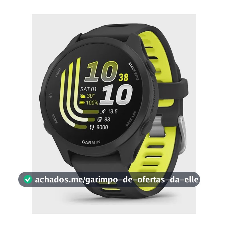Relógio Garmin Forerunner 170 Music Preto Mesh