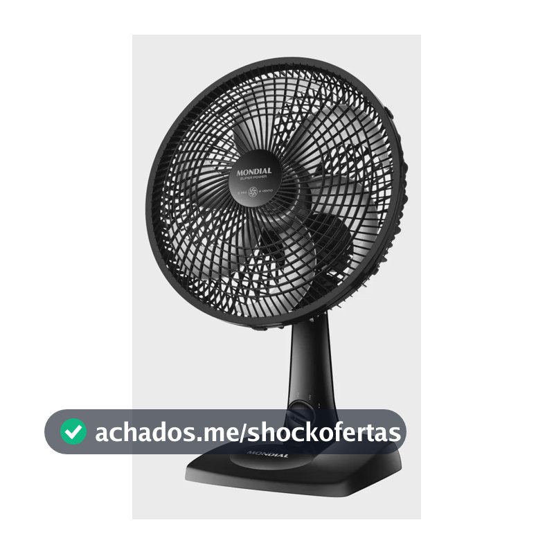 Ventilador de Mesa 30cm Super Power Mondial 60W VSP-30-B
