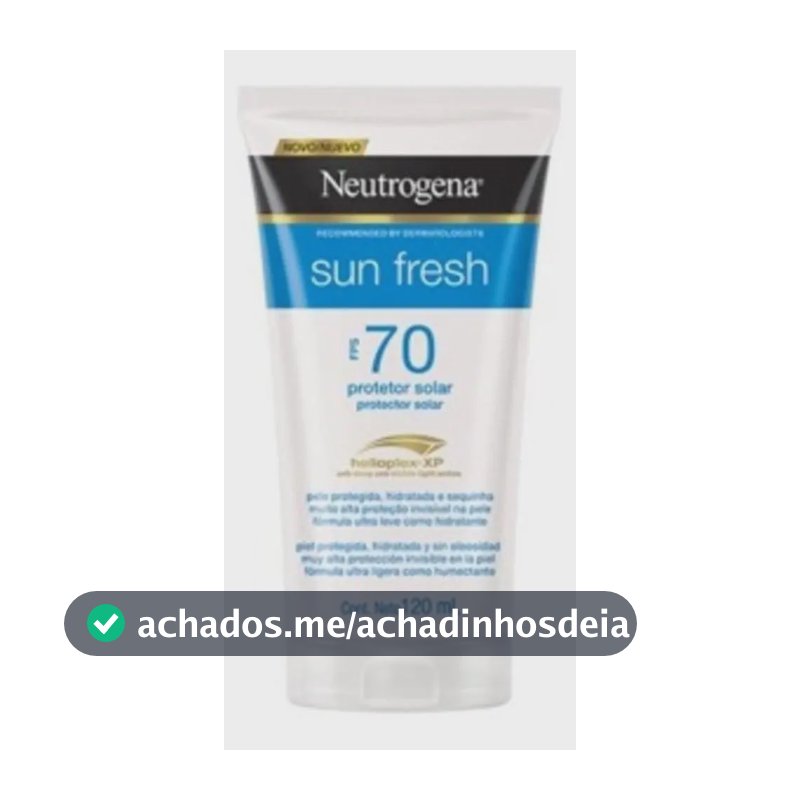 Protetor Solar Sun Fresh Fps70 120ml Neutrogena