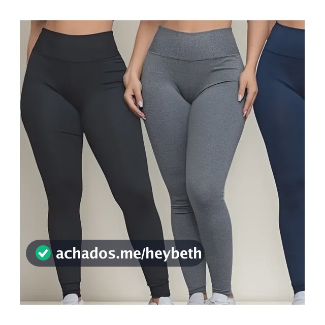 Kit 3 Calça Legging Feminina Suplex Lycra  Fitness Academia