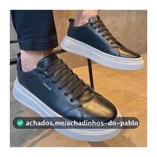 Sapato Masculino Casual Couro Legítimo Calce Fácil Macio