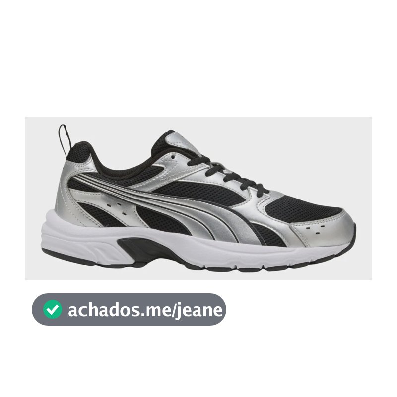 Tênis Casual Masculino Puma Milenio Tech Lt Original Prata/preto Lisa 40