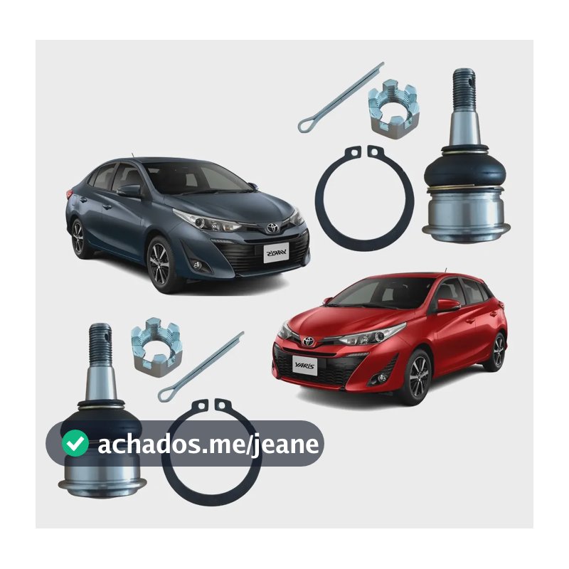 2 Pivôs Bandejas Suspensão Yaris 2017 Á 2023 Envio Imediato