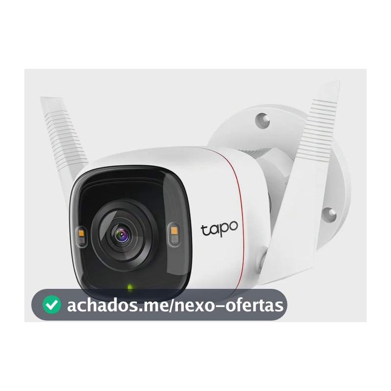 Câmera de Segurança Wi-Fi Externa TP-Link Tapo C320WS 2K 4MP IP66 Branco