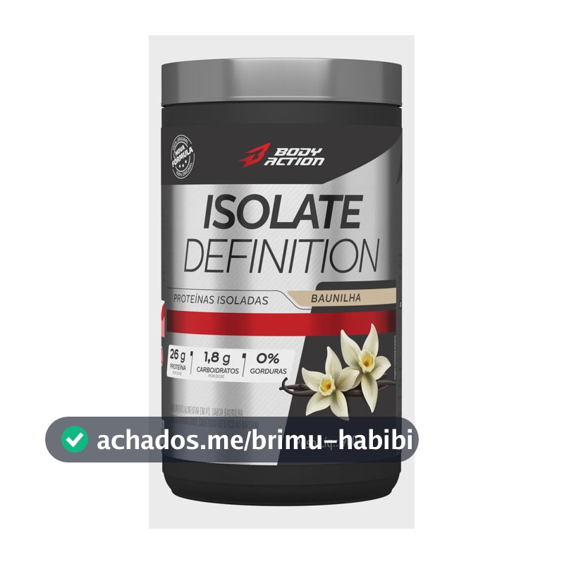 Proteína Bodyaction Tradicional Isolate Definition em pó sabor Baunilha x 900g