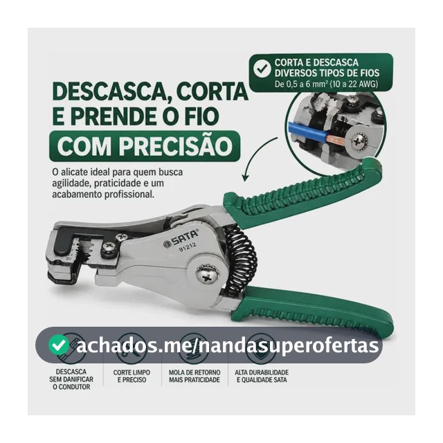 Alicate Descascador Fios Automático 0,5 A 2mm St91212st Sata