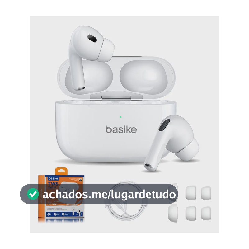 Basike Fone De Ouvido Sem Fio Bluetooth Para Bluetooth 5.3 Branco